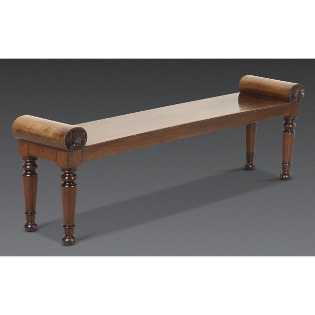 Long Regency Mahogany Hall Bench, 1820 For Sale - Image 12 of 12