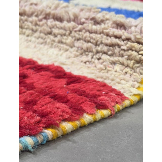 Textile Handwoven Berber Wool Rug - For Sale - Image 7 of 8