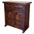 19th Spanish Baroque Carved Walnut Narrow Two Drawer Credenza or Buffet For Sale - Image 15 of 18