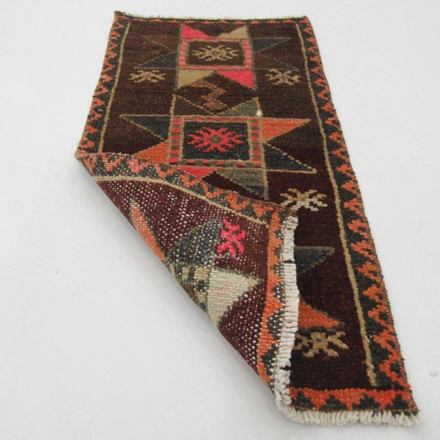 Mid-Century Modern Vintage Mini Kars Rug For Sale - Image 3 of 4