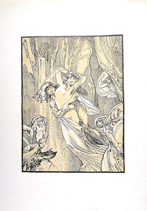 Ferdinand Bac, The Crying Women, 1922, Lithograph