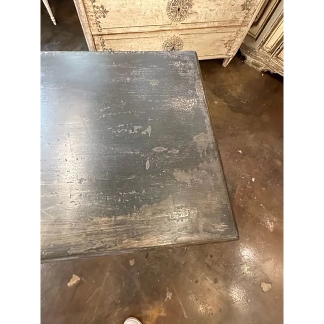 19th Century Italian Florentine Painted Black and White Commode For Sale - Image 5 of 6