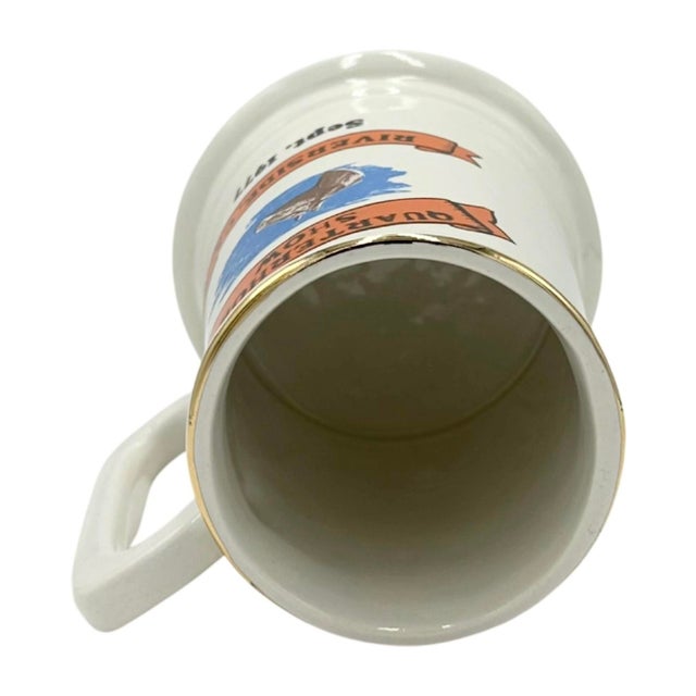 1970s Vintage Quarterhouse Show 1977 Equestrian Horse Ceramic Mug For Sale - Image 5 of 8