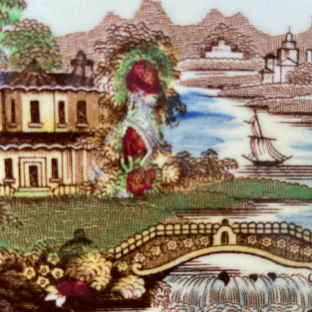 Vintage Royal Staffordshire "Tonquin" Serving Platter by Clarice Cliff For Sale - Image 9 of 11