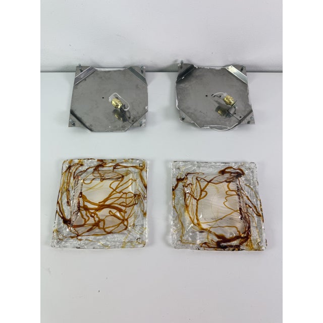 Murano Glass Wall Lamps, 1970s, Set of 2 For Sale - Image 18 of 18
