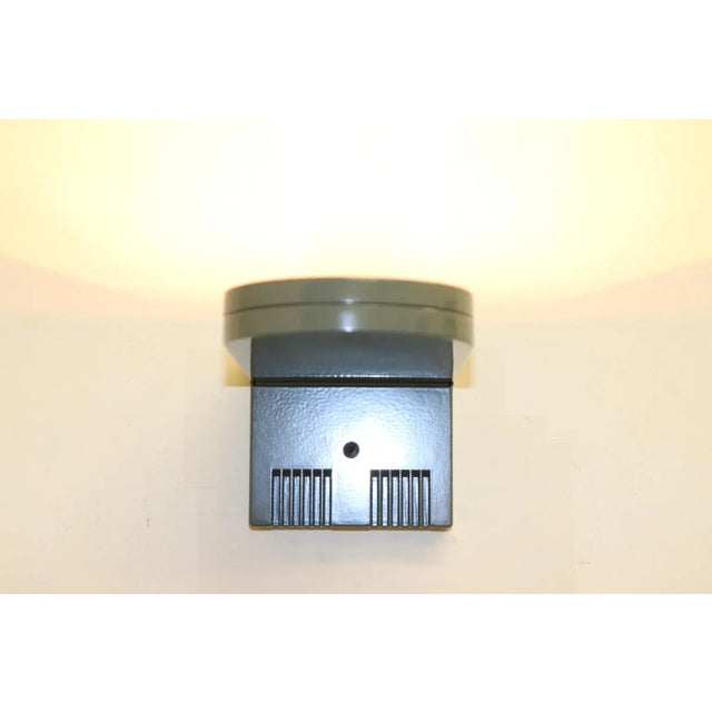 Late 20th Century 1980s Modern Castaldi Wall Lamp Olive-Gray Finish For Sale - Image 5 of 13