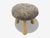 2020s Danish Modern Style, Gray Sheepskin, Maple, Shearling Footstools, 21st C. For Sale - Image 5 of 9