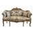 Rococo Style Antique White Tufted Sofa For Sale