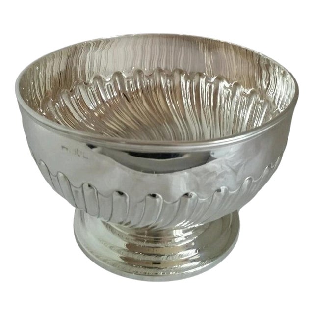 Sterling Silver Punch Bowl from Harrison Brothers, London, 1913 For Sale
