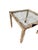 Vintage Carved Faux Bois Mid Century Side Table Hollywood Regency Carved Wood For Sale - Image 10 of 16