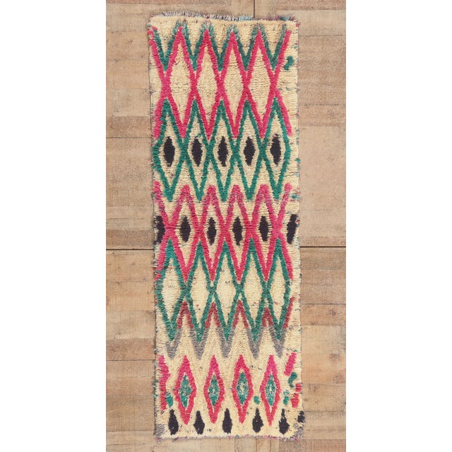 Vintage Azilal Moroccan Rug, 02'03 X 06'05 For Sale - Image 10 of 10