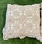 Vintage Pair Accent Pillows Crochet Lace and Rosette Overlay Cotton in Ivory Cream Very cute vintage 1980’s, 100% cotton,...