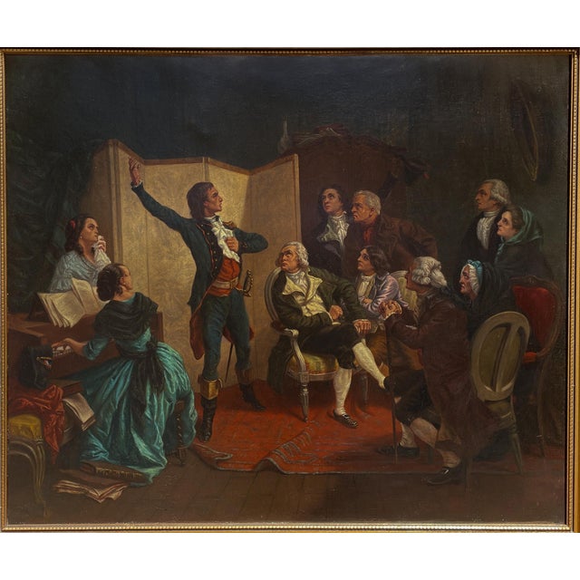 A fine antique French oil painting on canvas by Isidore Alexandre Augustin Pils (1815–1875), the painting depicting Claude...