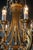 Rococo Brass Crystal Art Deco Chandelier For Sale - Image 6 of 11