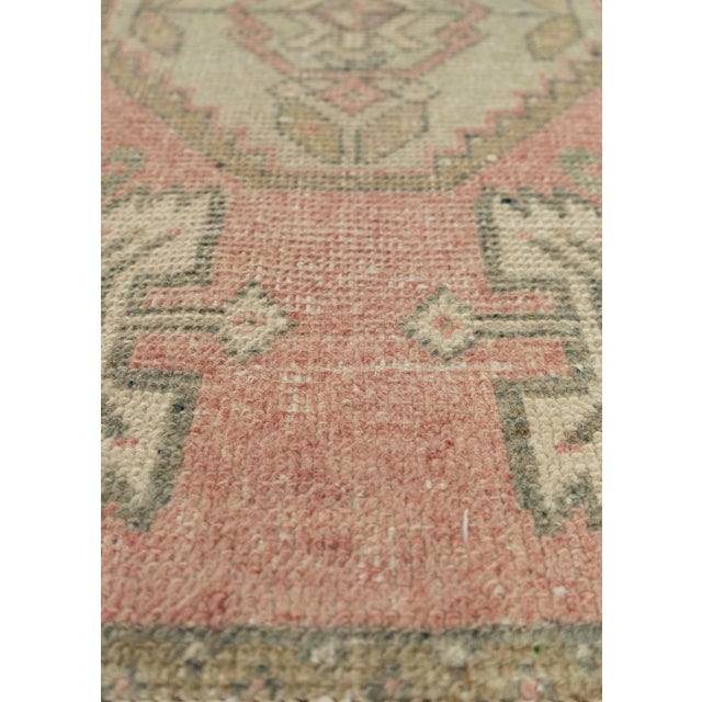 Turkish Turkish Mini Rug Oriental Hand Knotted Vintage Rug 1'9" x 3'4" #21138 For Sale - Image 3 of 8