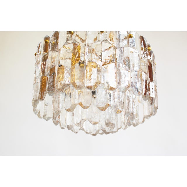Murano Glass and Brass Palazzo Chandelier by Kalmar, Austria, 1970s For Sale - Image 10 of 13
