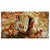 Textile Persian Farahan Wool 10X14 Ivory, Olive & Orange Handmade Area Rug #1143008 For Sale - Image 7 of 8