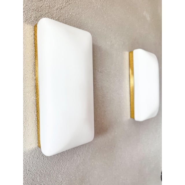 Gold Vintage Wall Lights, 1970s, Set of 2 For Sale - Image 8 of 13