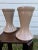 1950s A Pair of Traditional Blush Ceramic Pottery Vases For Sale - Image 5 of 11