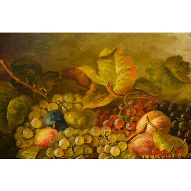 Italian Artist, Fruit Still Life, Oil Painting, Framed For Sale - Image 8 of 12