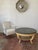 French Marble Top Circular Coffee Cocktail Table, 1950s For Sale - Image 4 of 13