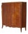 Antique French Kingwood, Marble & Satinwood Marquetry Armoire C1910 For Sale