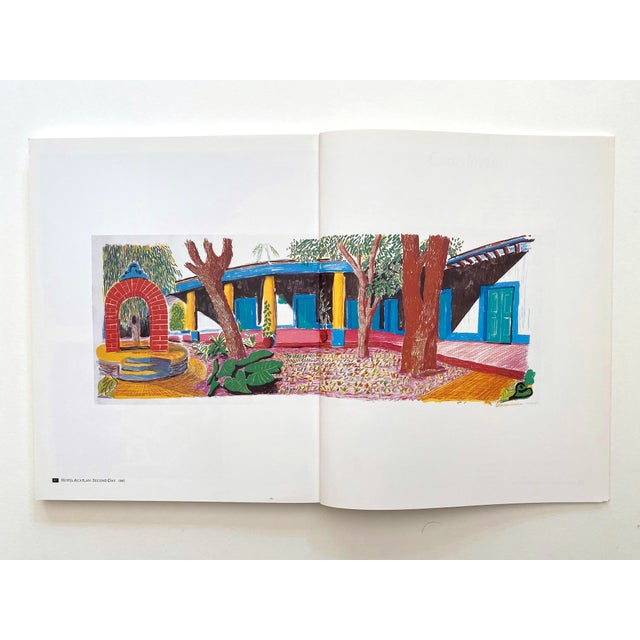 This David Hockney " Etchings and Lithographs " rare vintage 1988 first edition softcover collectors' lithograph print Pop...