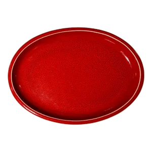 Williams-Sonoma Jars-France Cantine Red & Speckled Oval Serving Platter