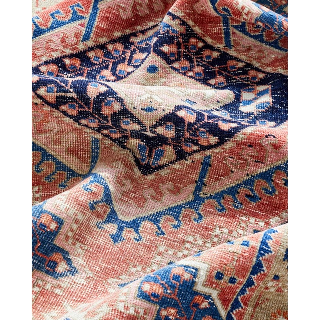 Camel Antique Persian Heriz Runner Rug For Sale - Image 8 of 8