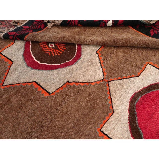 Black Galerie Shabab Collection Mid-20th Century Turkish Anatolian Room Size Carpet For Sale - Image 8 of 8
