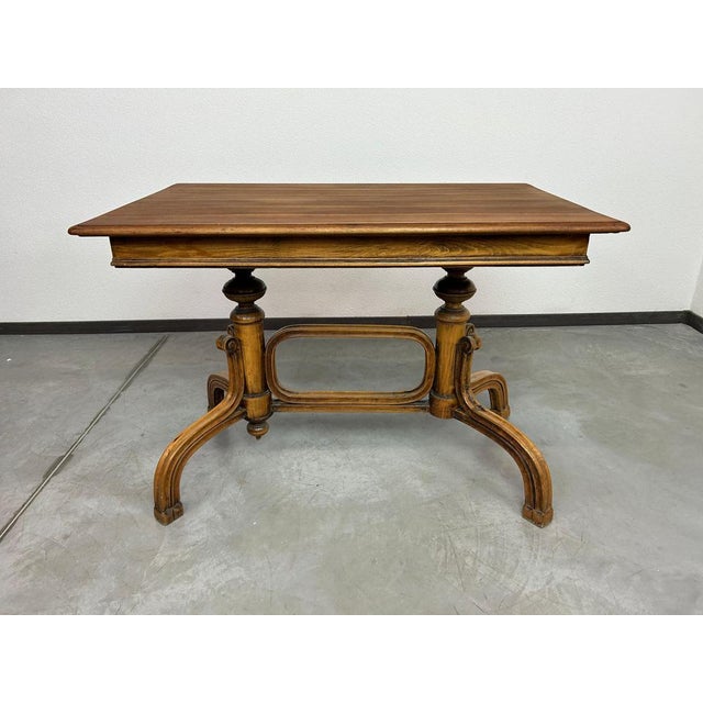 Bentwood Thonet side table in very nice original condition. This piece is attributed to the mentioned designer/maker. It...