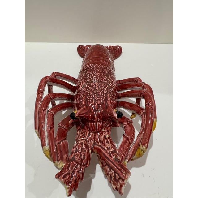 Vintage Majolica-Style Sea Creature Tureens – Crab and Lobster Ceramic Sculptures - Set of Four For Sale - Image 13 of 18
