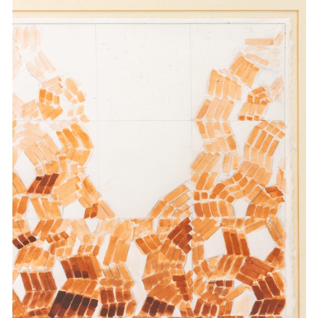 Paper Joseph Gardella Geometric Composition Gouache For Sale - Image 7 of 8