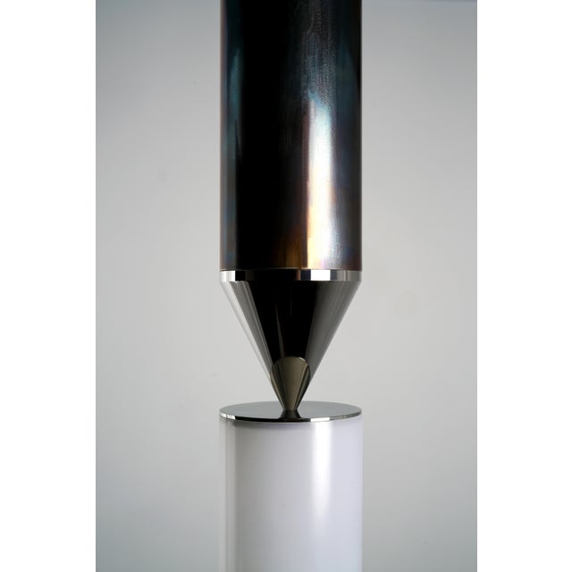 Black Gwen Led Single Ceiling Pendant Config 1 by Ovature Studios For Sale - Image 8 of 9