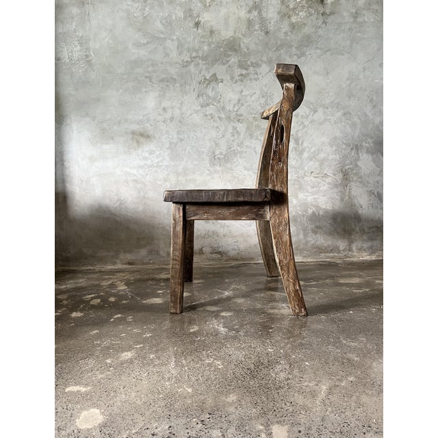 Large Vintage Teak Chair For Sale - Image 5 of 18