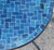 32" Moroccan Round Mosaic Table, Blue Petrol Bejmat Style / Squares For Sale - Image 4 of 5