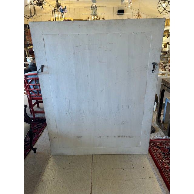 Wood Custom Giltwood & Bevelled Rectangular Mirror For Sale - Image 7 of 8