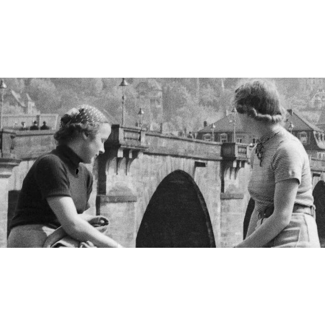 Traditional Women, Dog at Neckar Heiliggeist Church Heidelberg, Germany 1936, Printed 2021 For Sale - Image 3 of 5