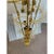 Mid-Century Modern Huge Murano Glass Chandelier – “Quadriedro” Fumè, Gold Twister, Contemporary Luxury For Sale - Image 3 of 9