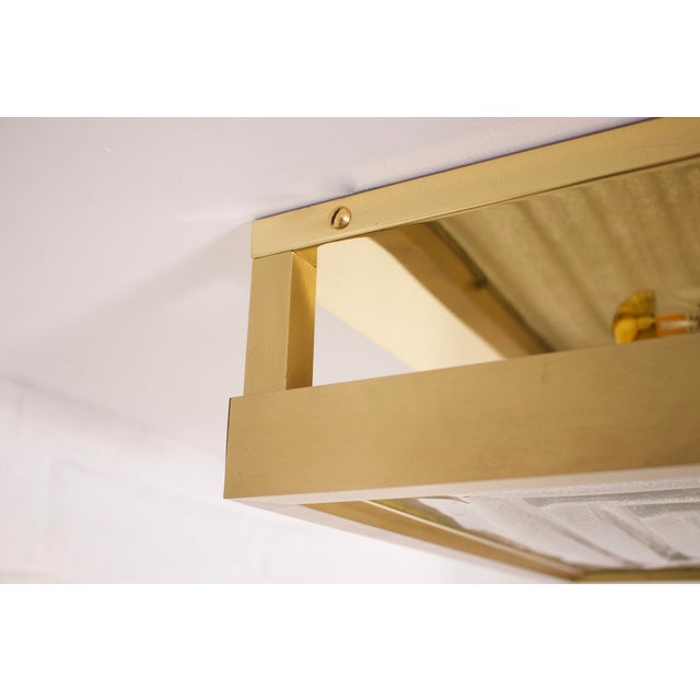 Hollywood Glam Square Ceiling Light by Stéphane Davidts & Wkr., 1980s For Sale - Image 9 of 13