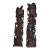 Mid 20th Century Pair of Monumental Mid-Century Guayacan Wood Sea Life Totem Sculptures - 35.5" & 38" For Sale