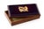 Danish Rosewood Box with Gilt Enamel Detail For Sale - Image 4 of 8
