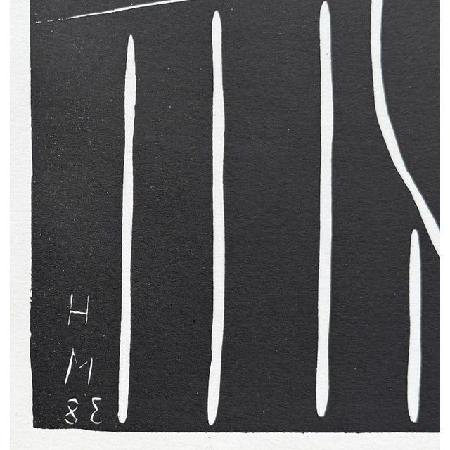 Henri MATISSE (1869-1954) Teeny Linocut Signed in the plate On light vellum 31 x 24 cm Printed in Mourlot workshop, Paris...