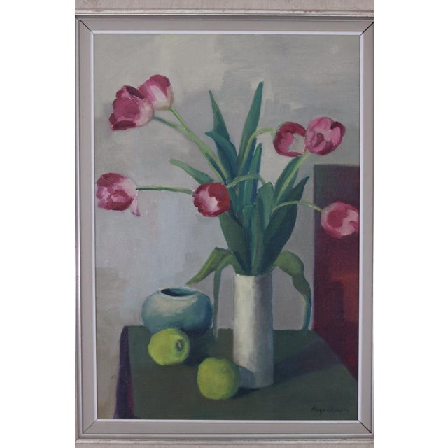 Hugo Olsson, Fruit and Flowers, 1950s, Oil on Canvas, Framed For Sale - Image 11 of 17