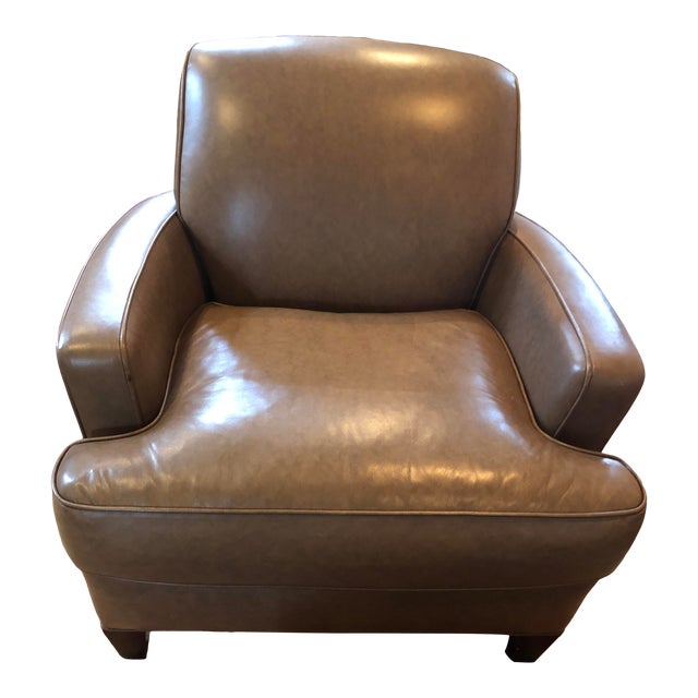 Hancock and Moore Leather Club Chair Chairish