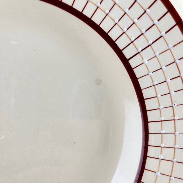 Cream Vintage Soup Plates from Longchamp, 1950s, Set of 4 For Sale - Image 8 of 9