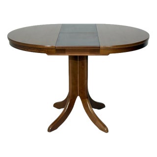 Mid-Century Round & Extendable Kitchen or Dining Table For Sale