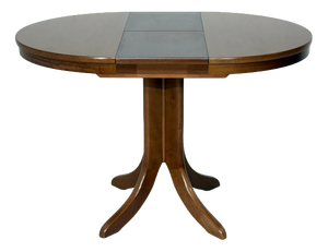 Mid-Century Round & Extendable Kitchen or Dining Table