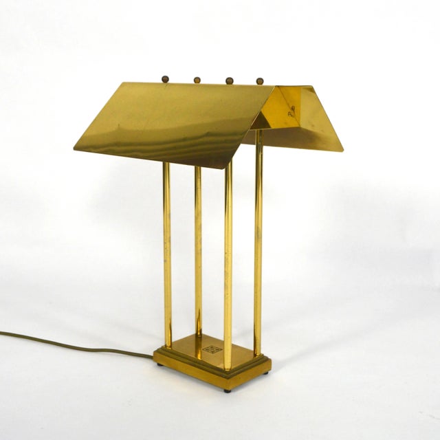 Brass Table Lamp by Peter Ghyczy, 1980s For Sale - Image 12 of 12
