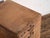 Small Japanese desk drawer cabinet with four drawers made from Japanese oak (Quercus spp.) and Japanese red pine (Pinus...